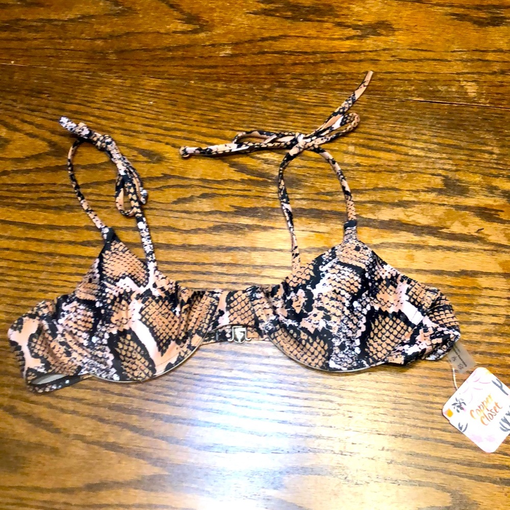 NWT copper closet bikini top